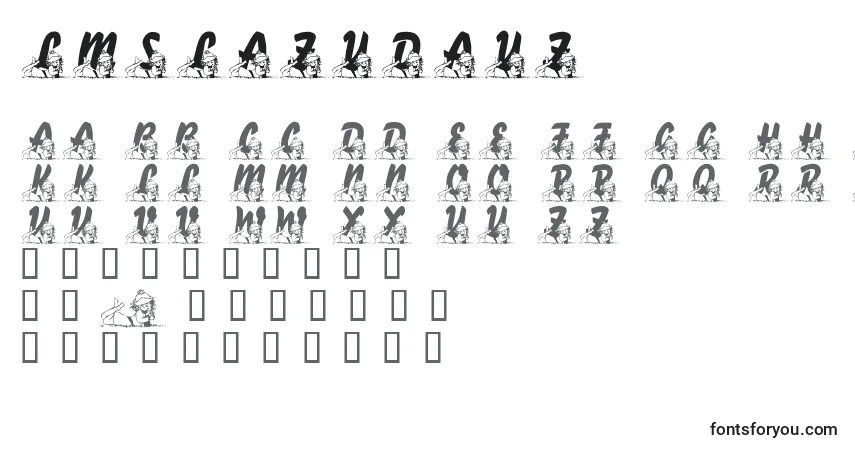 Шрифт LmsLazyDayz – алфавит, цифры, специальные символы