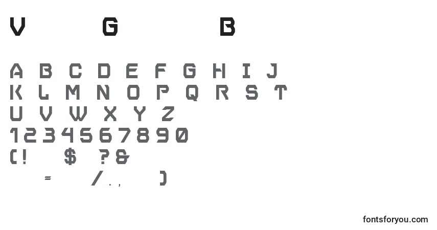 Schriftart VoyagerGrotesqueBold – Alphabet, Zahlen, spezielle Symbole