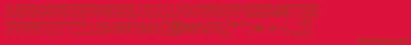 Lisätietoja AMachinanovash-fontista AMachinanovash-fontti – ruskeat fontit punaisella taustalla