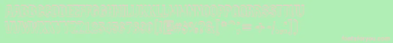 AMachinanovash Font – Pink Fonts on Green Background