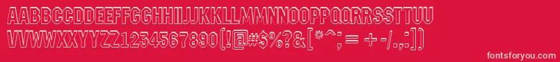 AMachinanovash Font – Pink Fonts on Red Background