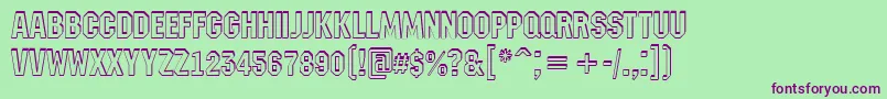 AMachinanovash Font – Purple Fonts on Green Background