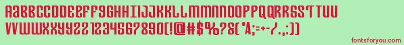 Departmenthbold Font – Red Fonts on Green Background