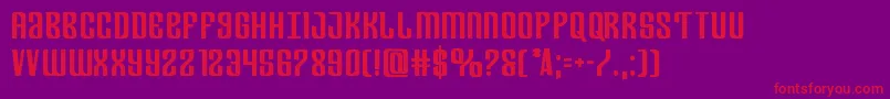 Departmenthbold Font – Red Fonts on Purple Background