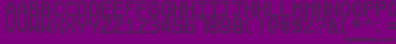 DangerOnTheMotorway Font – Black Fonts on Purple Background