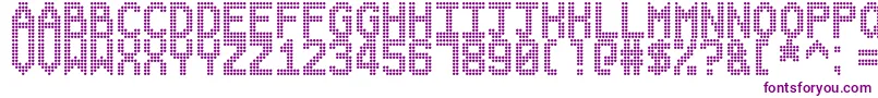 DangerOnTheMotorway Font – Purple Fonts on White Background