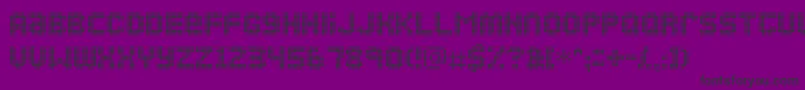 Ozone-fontti – mustat fontit violetilla taustalla