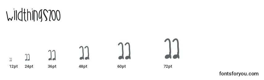 Wildthingszoo Font Sizes