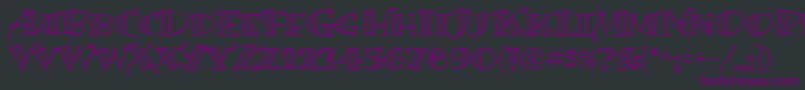 BermudalpstdDots Font – Purple Fonts on Black Background