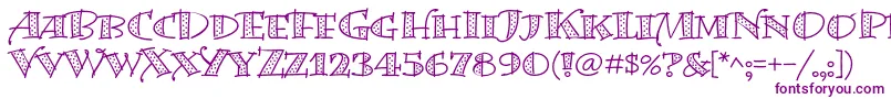 BermudalpstdDots-Schriftart – Violette Schriften