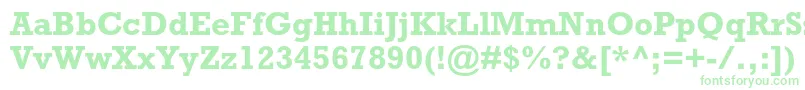 RockwellstdBold Font – Green Fonts on White Background