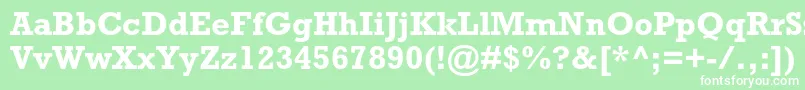 RockwellstdBold Font – White Fonts on Green Background