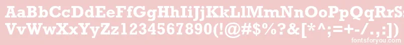 RockwellstdBold Font – White Fonts on Pink Background