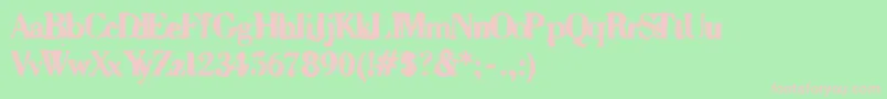 Sixty Font – Pink Fonts on Green Background