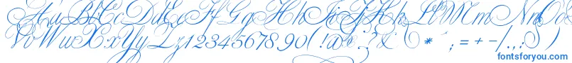 ClassicaTwo-Schriftart – Blaue Schriften