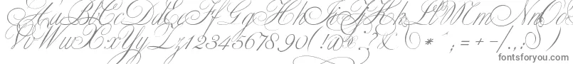Шрифт ClassicaTwo – серые шрифты на белом фоне
