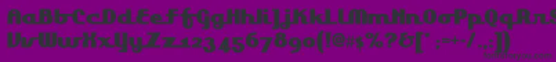 Lakeshoredrivenf Font – Black Fonts on Purple Background