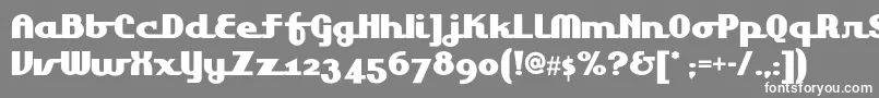 フォントLakeshoredrivenf – 灰色の背景に白い文字