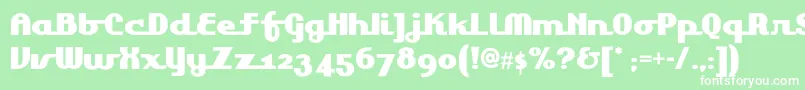 Lakeshoredrivenf Font – White Fonts on Green Background