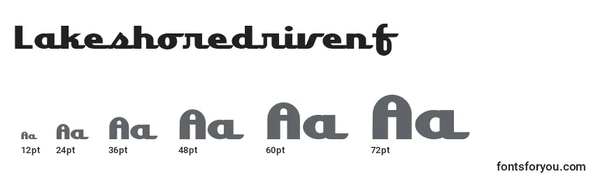 Размеры шрифта Lakeshoredrivenf (62511)