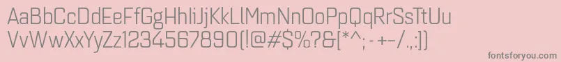 Quarcanormbook Font – Gray Fonts on Pink Background