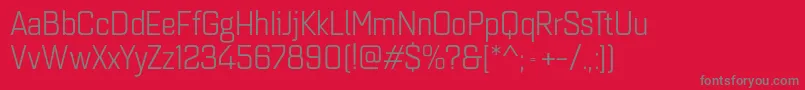 Quarcanormbook Font – Gray Fonts on Red Background