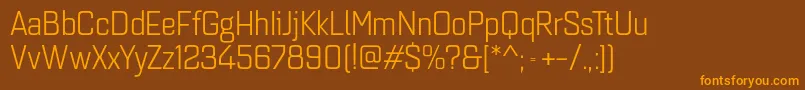 Quarcanormbook Font – Orange Fonts on Brown Background