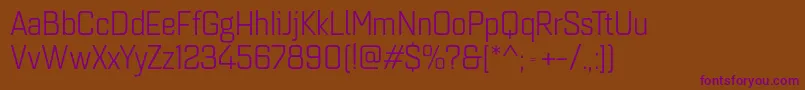 Quarcanormbook Font – Purple Fonts on Brown Background
