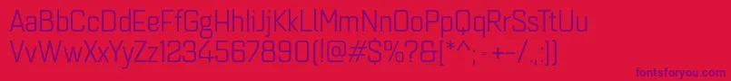 Quarcanormbook Font – Purple Fonts on Red Background
