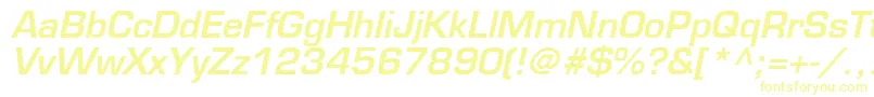 EuromodeBoldItalic-fontti – keltaiset fontit