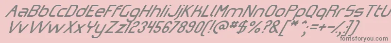 Omiczsl Font – Gray Fonts on Pink Background