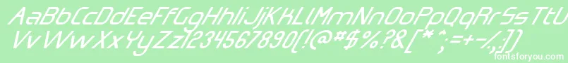 Omiczsl Font – White Fonts on Green Background