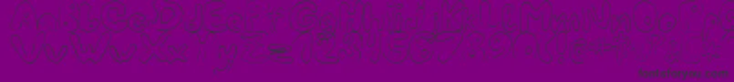 Шрифт LcBlowzy – чёрные шрифты на фиолетовом фоне