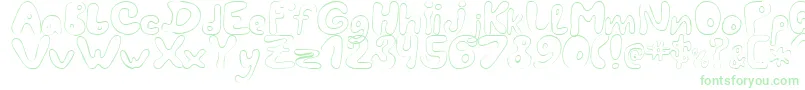 LcBlowzy Font – Green Fonts on White Background