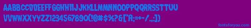 Шрифт Nightmarealley – синие шрифты на фиолетовом фоне