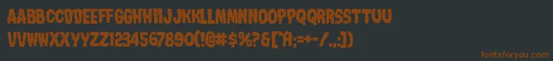 Nightmarealley Font – Brown Fonts on Black Background