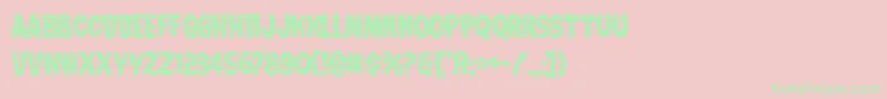 Nightmarealley Font – Green Fonts on Pink Background