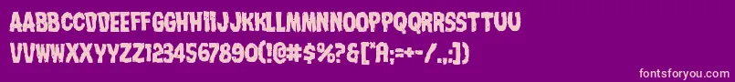 Nightmarealley Font – Pink Fonts on Purple Background