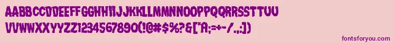 Nightmarealley Font – Purple Fonts on Pink Background