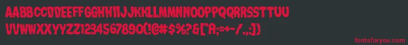 Nightmarealley Font – Red Fonts on Black Background