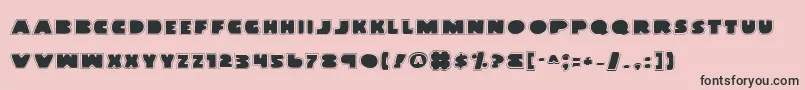Landwp Font – Black Fonts on Pink Background