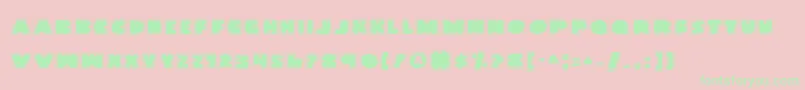 Landwp Font – Green Fonts on Pink Background