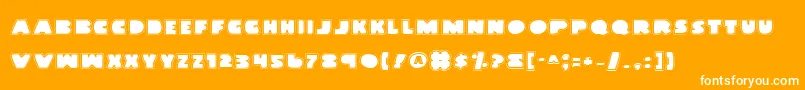 Landwp Font – White Fonts on Orange Background