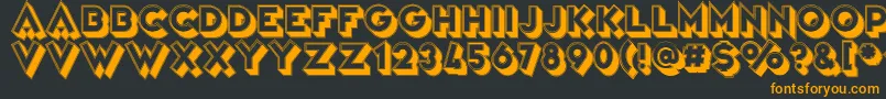 VarietРІTheatre Font – Orange Fonts on Black Background