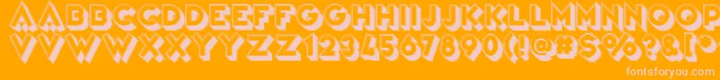 More about VarietРІTheatre Font VarietРІTheatre Font – Pink Fonts on Orange Background