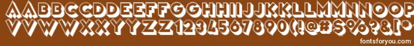 VarietРІTheatre Font – White Fonts on Brown Background