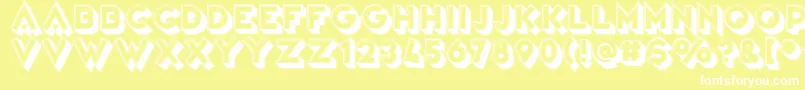 VarietРІTheatre Font – White Fonts on Yellow Background