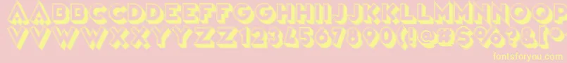 More about VarietРІTheatre Font VarietРІTheatre Font – Yellow Fonts on Pink Background