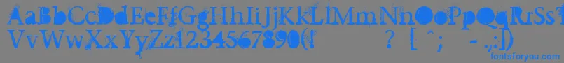More about Undecapped Font Undecapped Font – Blue Fonts on Gray Background