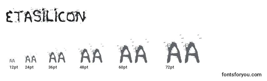 Etasilicon Font Sizes